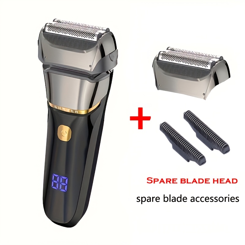 TEMU Extra Blade+electric Shaver, Cordless Electric Shaver+extra Blade Accessories, Electric Shaver, Men's Electric Shaver, Usb Charging, Shaver
