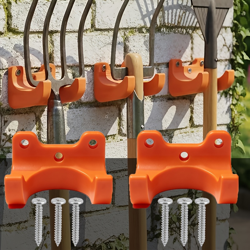 E-shop 8-teiliges Gartenwerkzeug-Hänger-Set, Durchmesser, für Besen/Schaufel//Spaten (kompatibel mit Werkzeugen mit langem Griff) und andere