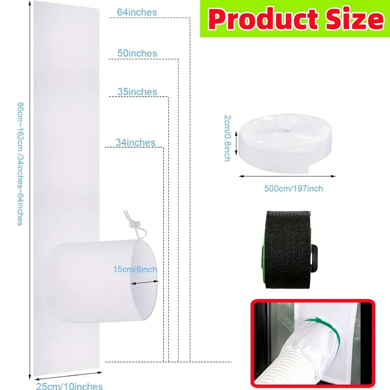 Kit Sigillatura Per Finestre A Tetto - Per Condizionatori Portatili, 460 Cm Di Perimetro - Foto 9