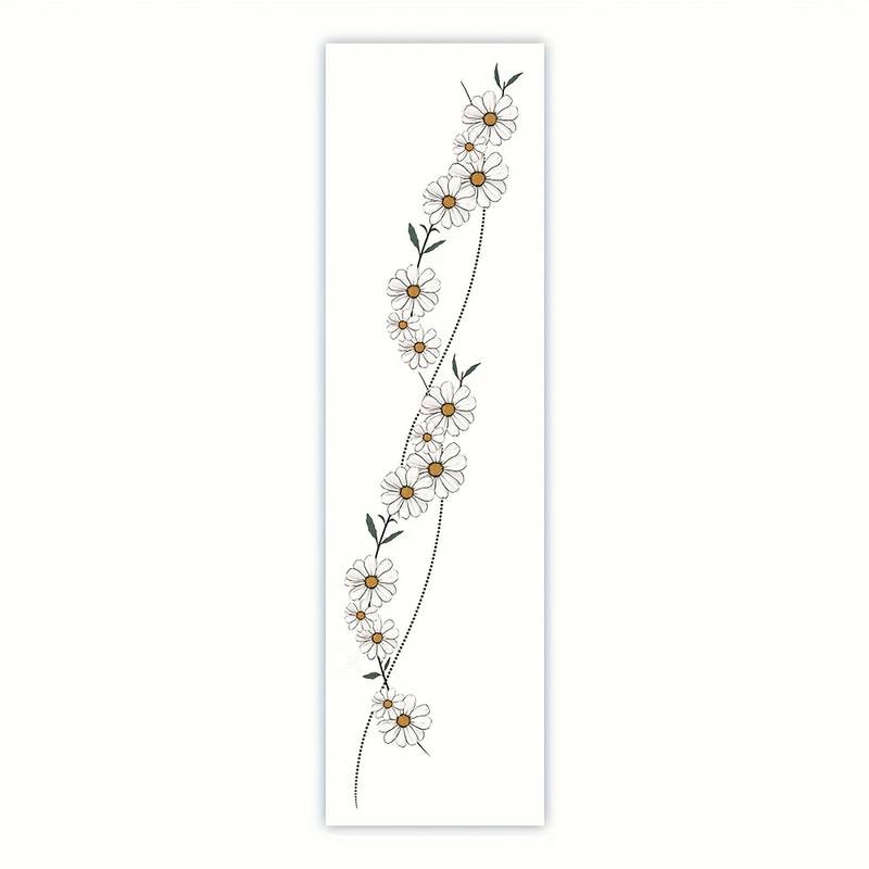 Aurum92 Multi-Coloured Daisy Stickers With White Outline – Glossy Finish – Made In UK