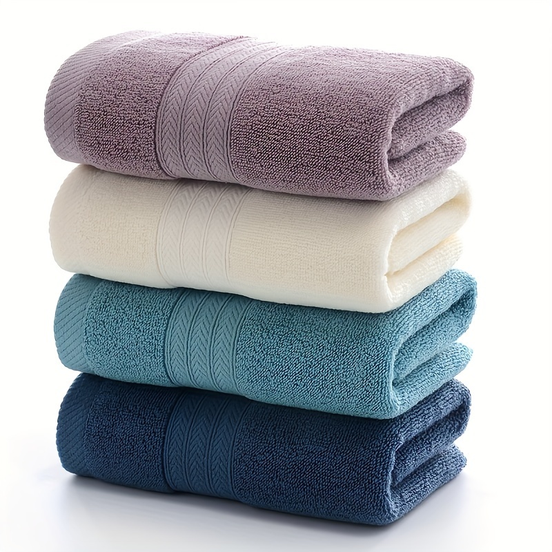 

4 Piece Set Of Superabsorbent And Soft Towels For Bathing, Hands, Face, Gym And Spa