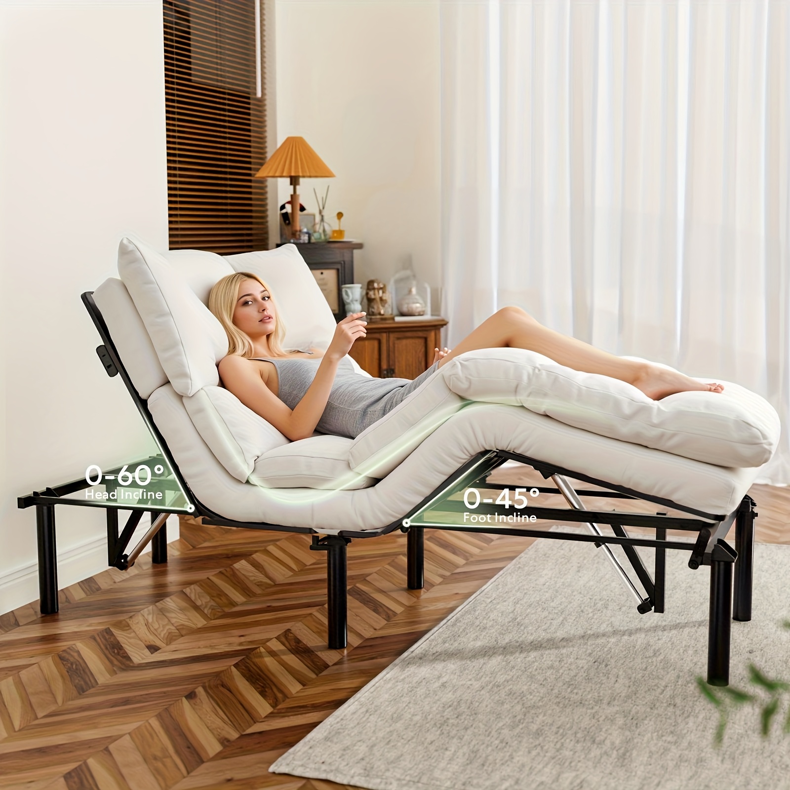 adjustable bed sold on Temu United States