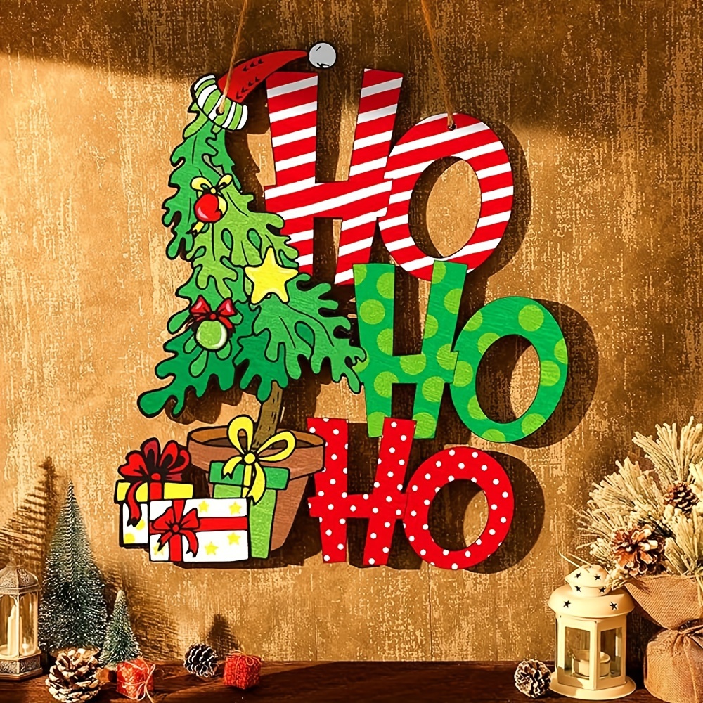 

Wooden Christmas Hanging – Decor For , , – Mountable, Traditional ' Ho' & – For & Christmas