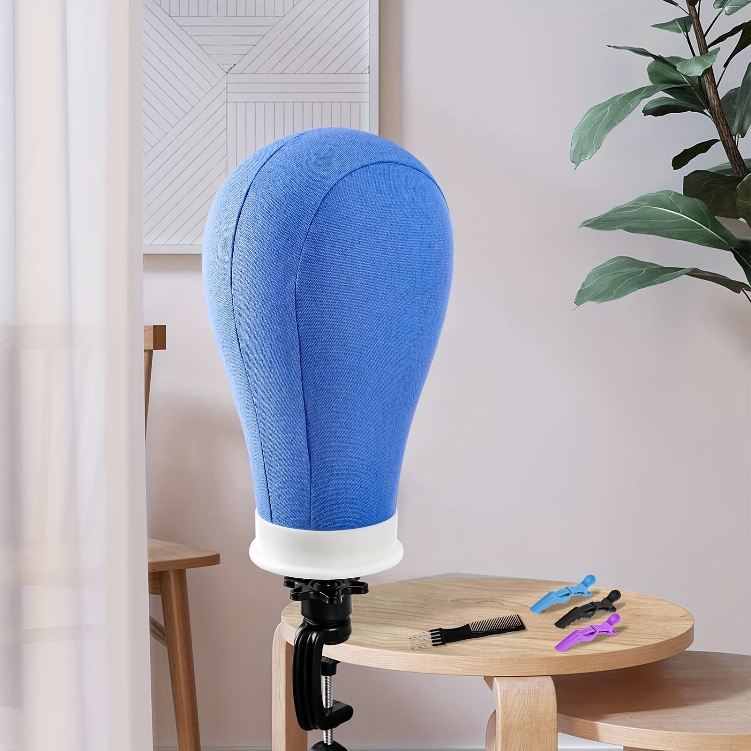 Canvas Wig Head Set Wig Stand Tripod Mannequin Head Canvas Temu