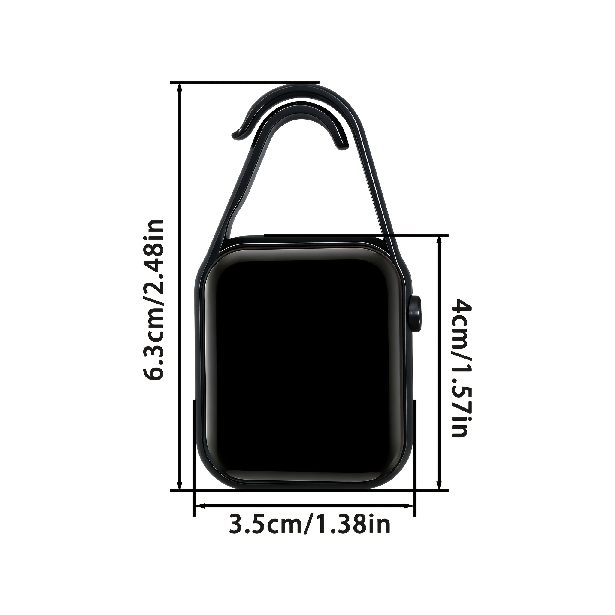 5-Pack Matte Black Square Electronic Watch Set, Unisex