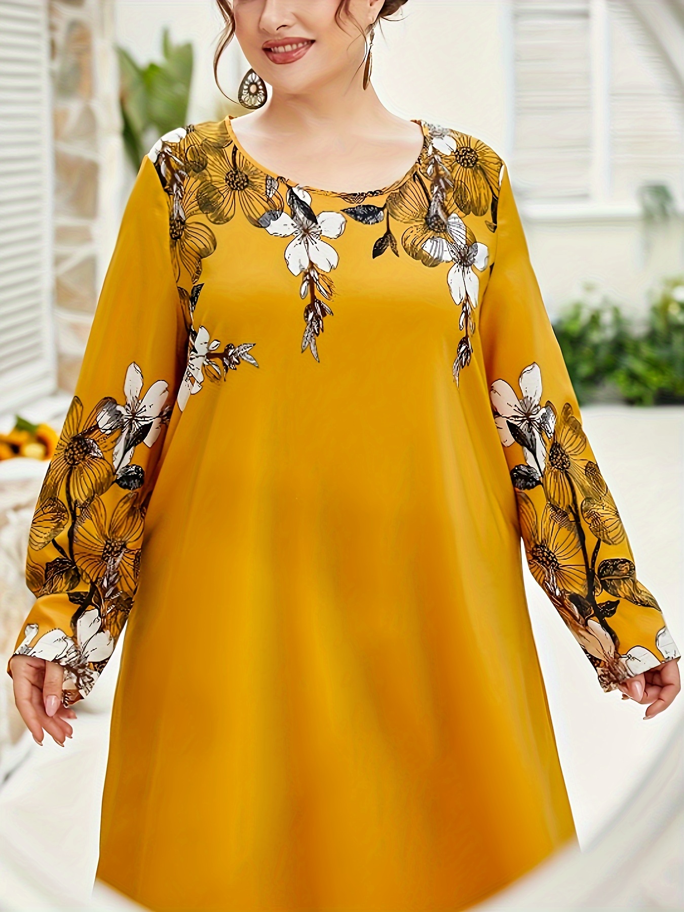 semi formal eastern dresses plus size womens floral print tunic dress fitted top flowy xxl long tops for ladies