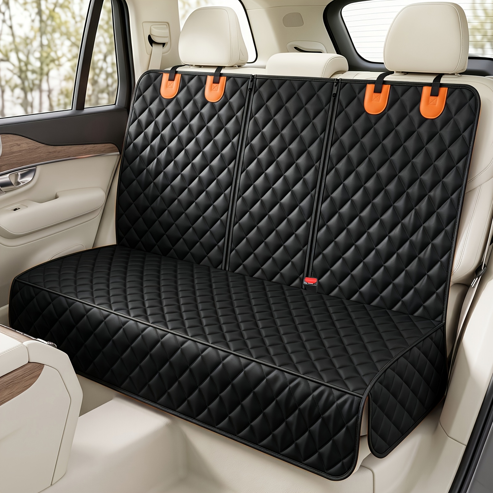 TEMU Pet Car Back Seat Dog Cushion, Scratch-resistant Pet Car Travel Mat, Portable Universal Car Back Seat Pet Seat Cover, Pet Travel Car Mat,