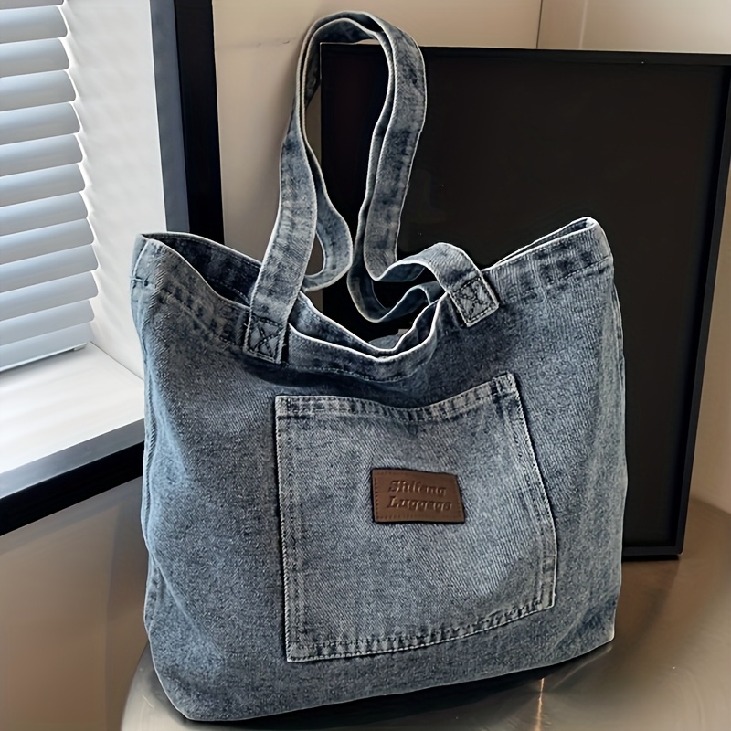 Perfect Lily Women's Large Capacity Retro Square Tote Bag - Closure Multi-pocket Handbag With Shoulder Strap, Suitable For Work,, Shopping, Clasp, Bag For Daily Use