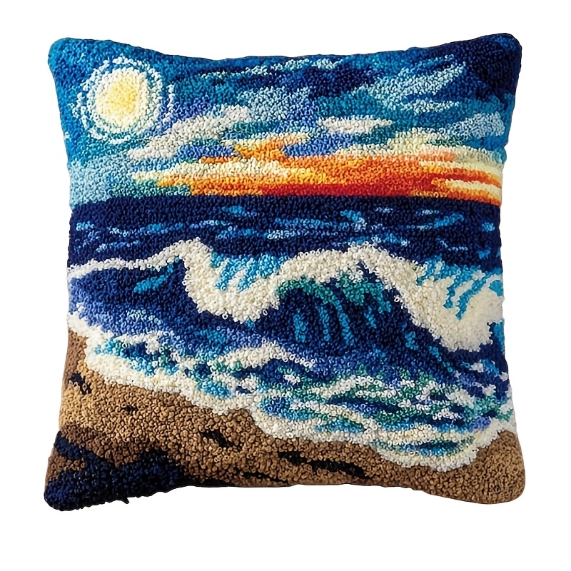 Natural Landscape Latch Hook Pillowcase Kit