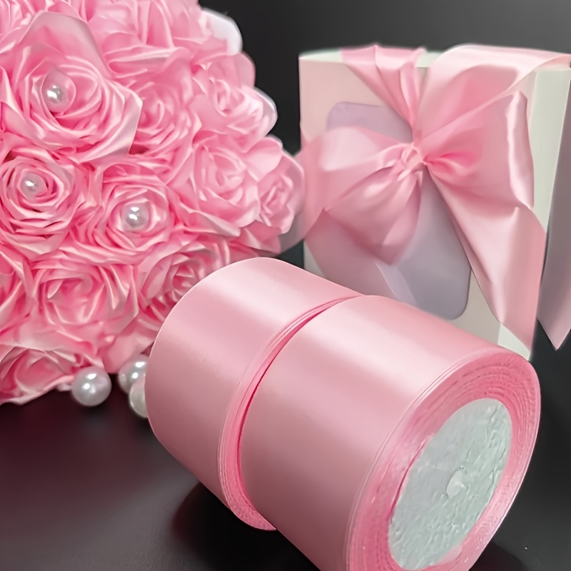 pink silk fabric ribbon x 25 yards bohemian style polyester Temu