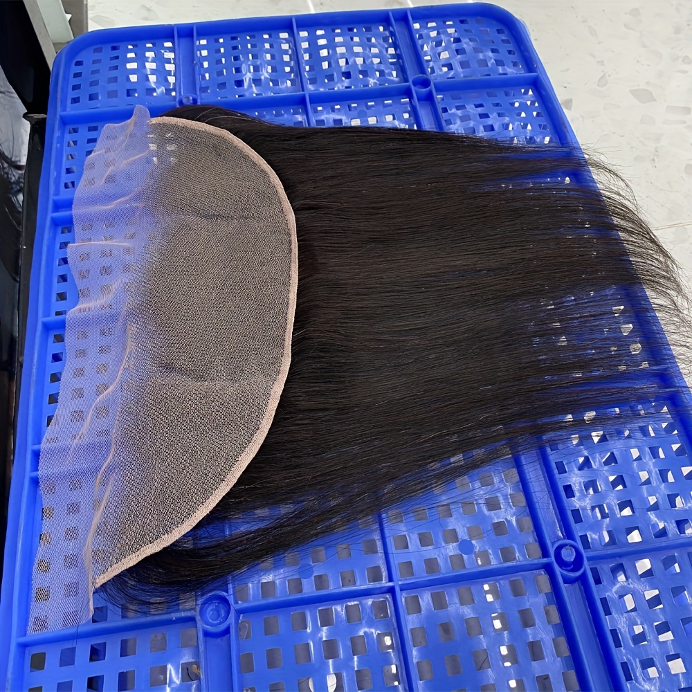 TEMU 13x4 Lace Frontal Closure - Brazilian Hair, Straight Ear-to-ear Design, Multiple Lengths (10" To 14") For Natural Look, Versatile Hairpiece |