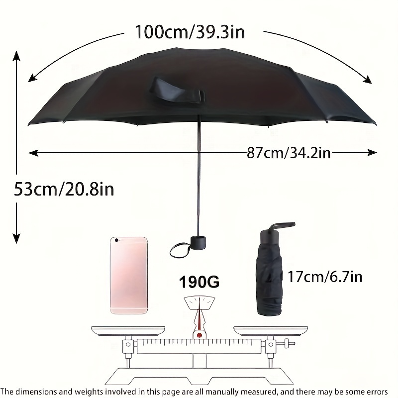 小型折りたたみ傘レインミニポケットパラソル抗UV防水ポータブルトラベルパラソル