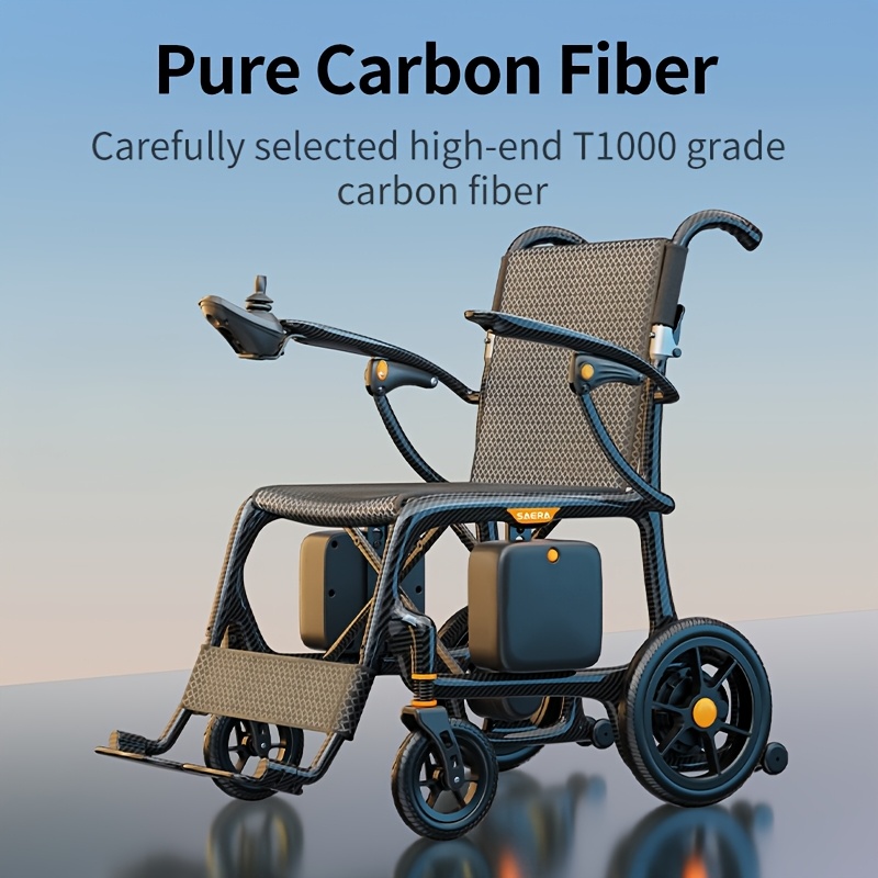 intelligent electric wheelchair made of 100 carbon fiber material lightweight and portable with a range of 25 miles   folding and installation   electric wheelchair for the elderly   of bearing 150kg mothers day gift Product details 0