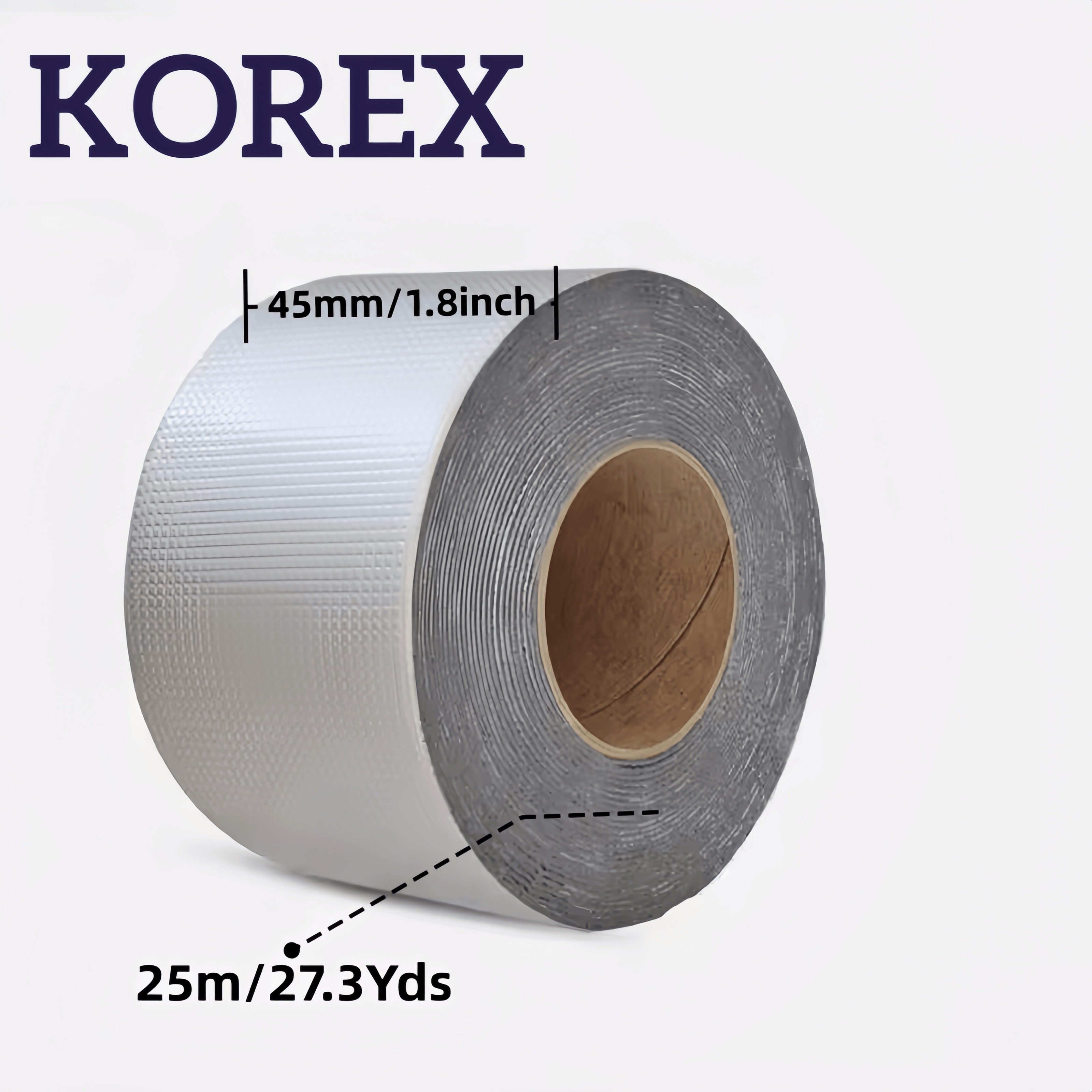 

[customer ] Heavy-duty Waterproof Duct Tape, 1.8" X 27.3 Yards - Silvery, Flexible & Strong Adhesive, Fabric, No Residue - Indoor/outdoor Use, Repairs, Packaging &