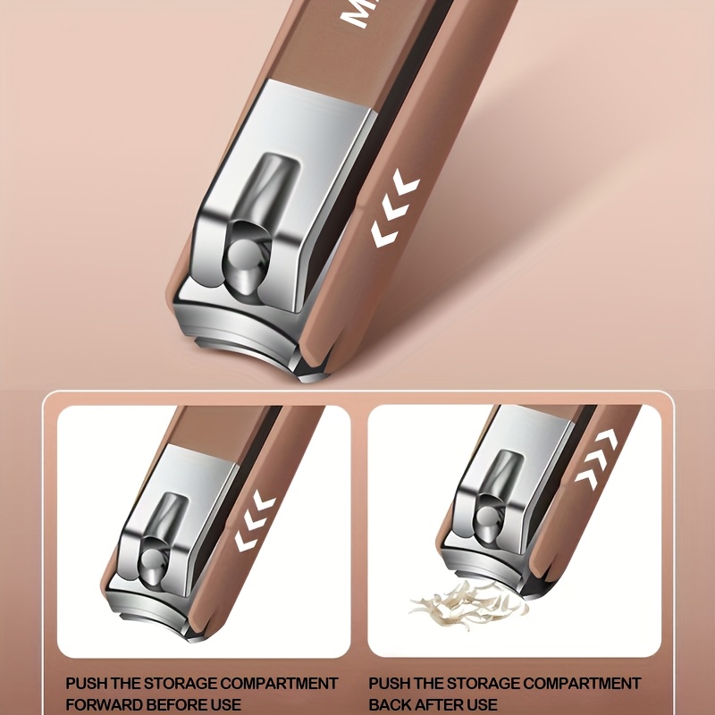 Anti-Splash Nail Clipper for Thick Toenails & Fingernails