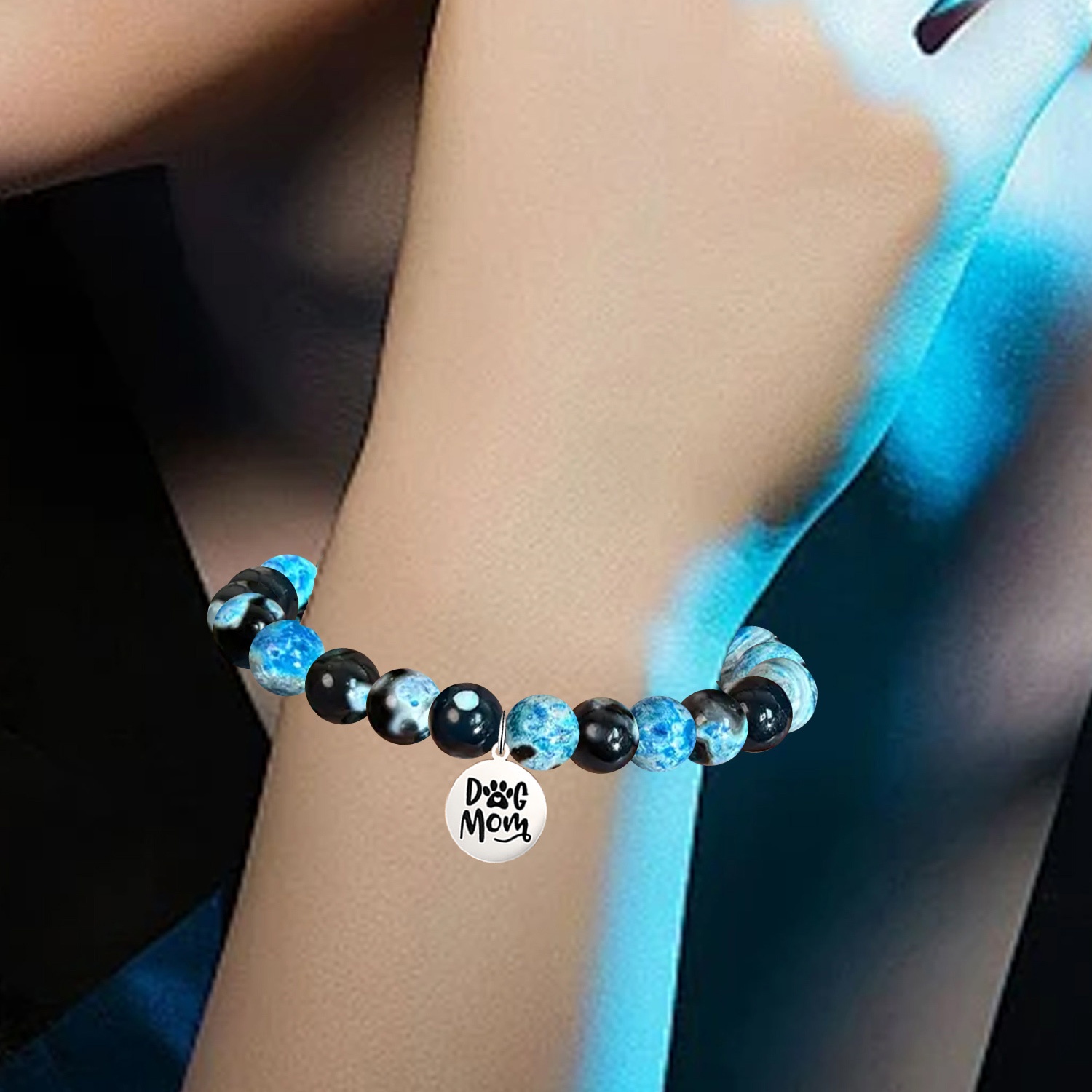 Dog Mom Bracelet with Gift Card for Valentine's Day