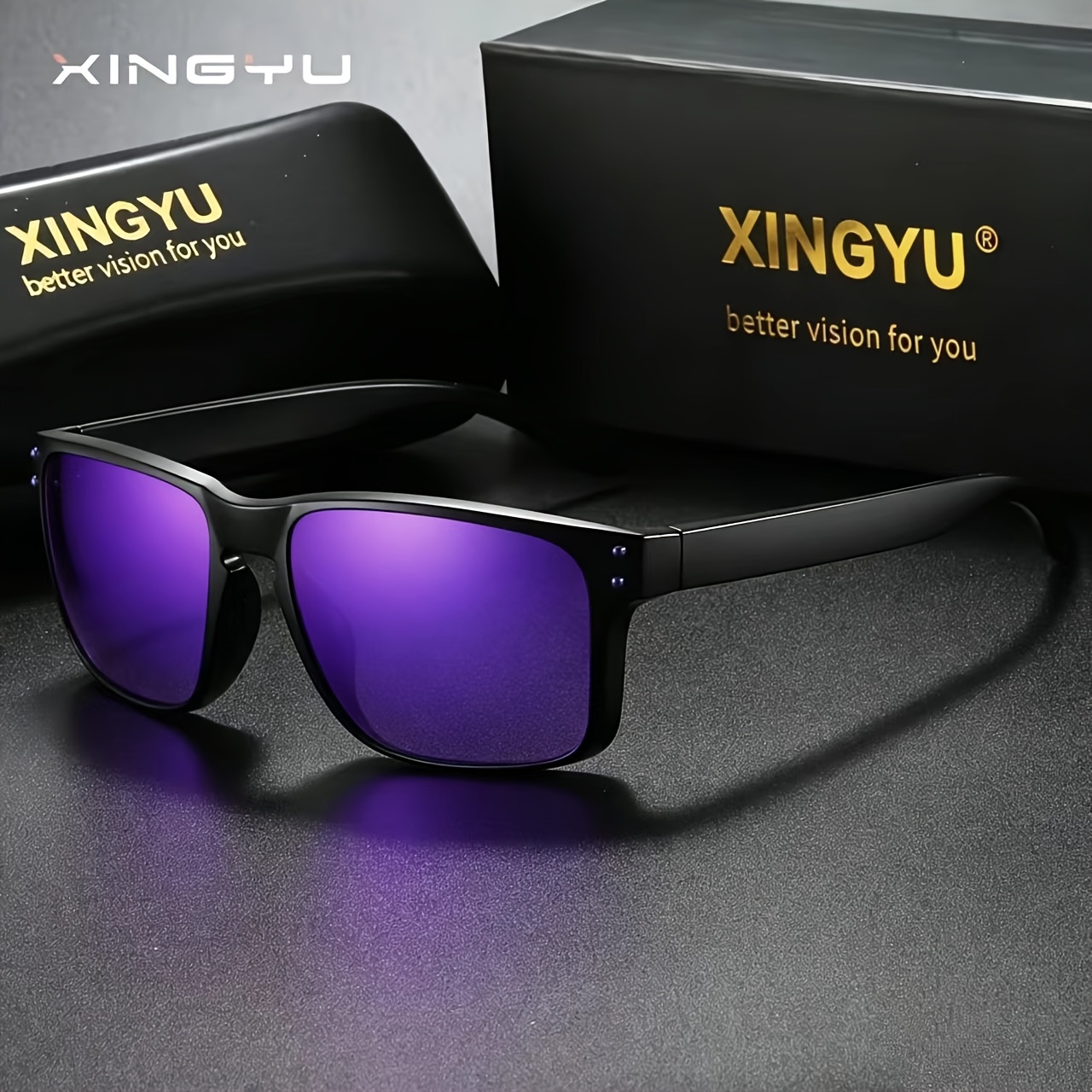 Image of Men's Polarized Sunglasses For Outdoor, Fishing Sunglasses With Counter Display Box, Gift Sunglasses