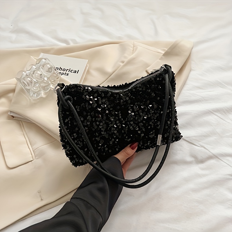 TEMU 1pc Girl's Sequin Bag, Casual Shoulder Bag