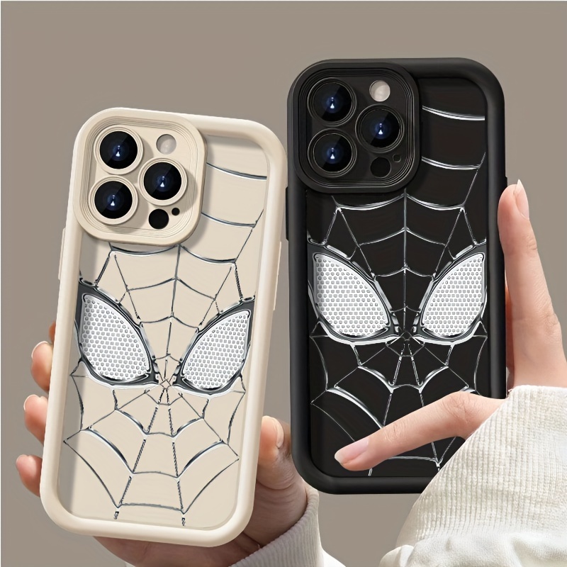 

Spider Comfortable To Hold, And Stylish, High Quality Protective Phone Case, Suitable For /15/14/13/12/11/x/7/, Background, Camera Lens Protection, Shockproof, Anti Slip, Lightweight, Tpu Material