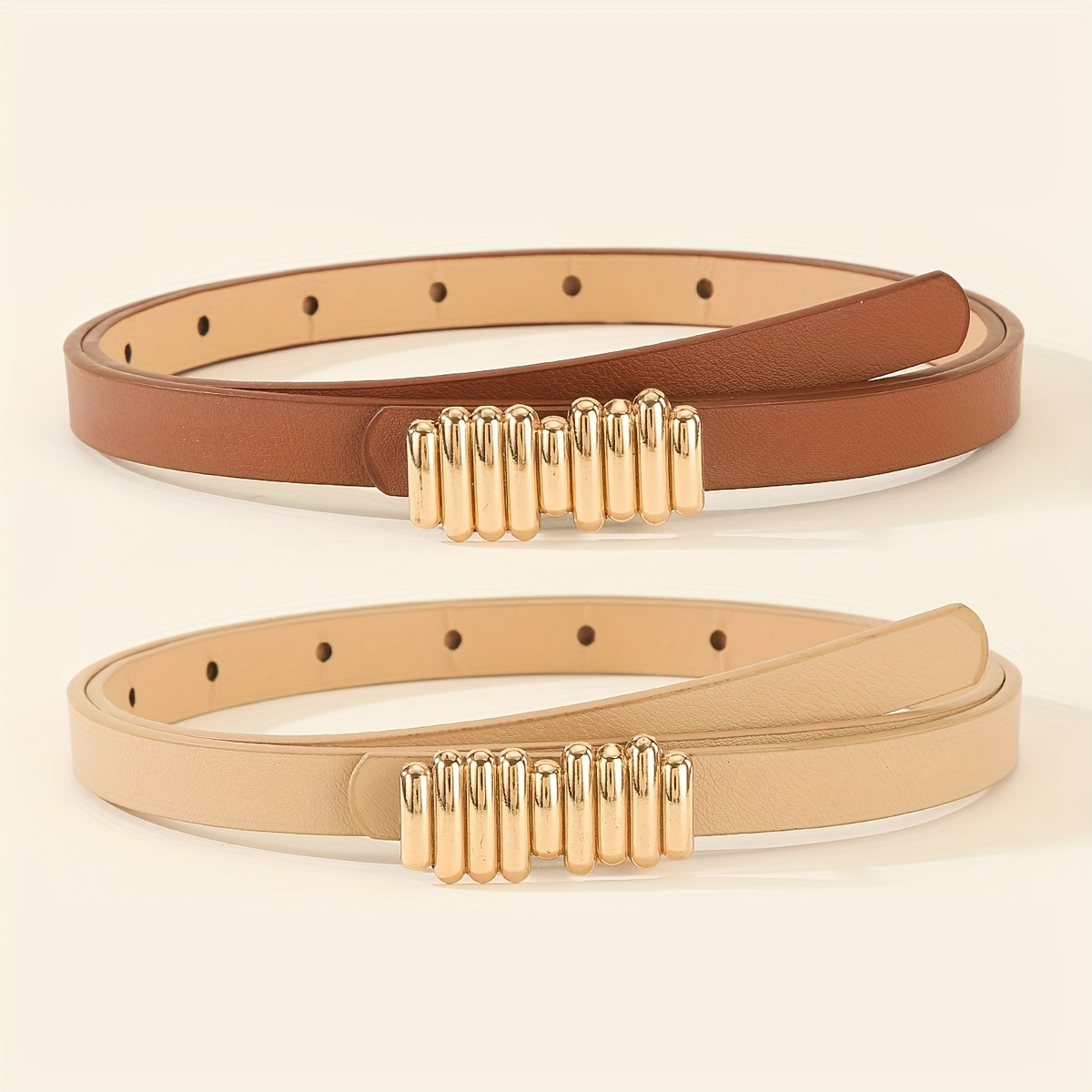 Set of 3 Women'S Belts, Stylish And Easy Belts, Perfect for Everyday Casual Outfits, School Style, And to Complement Skirts And Jeans