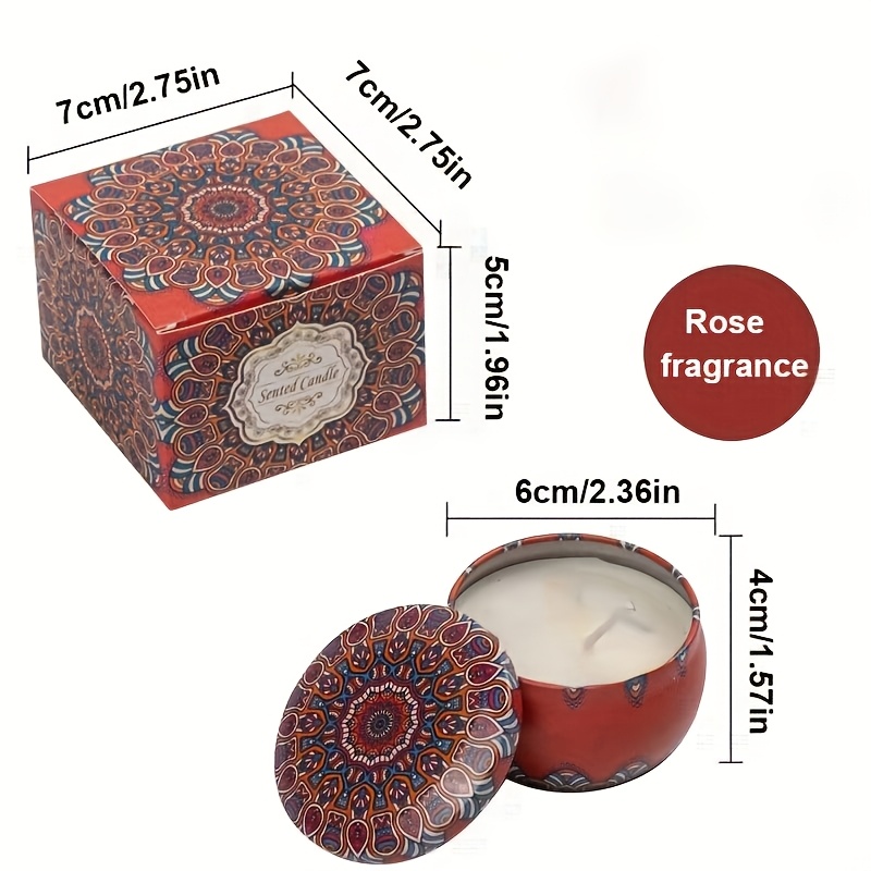 Image of Scented Candles, Perfect For Home Use, Ideal For Birthdays, Christmas, Thanksgiving, And Mother's Day An Gift For Women. (pattern Color May )