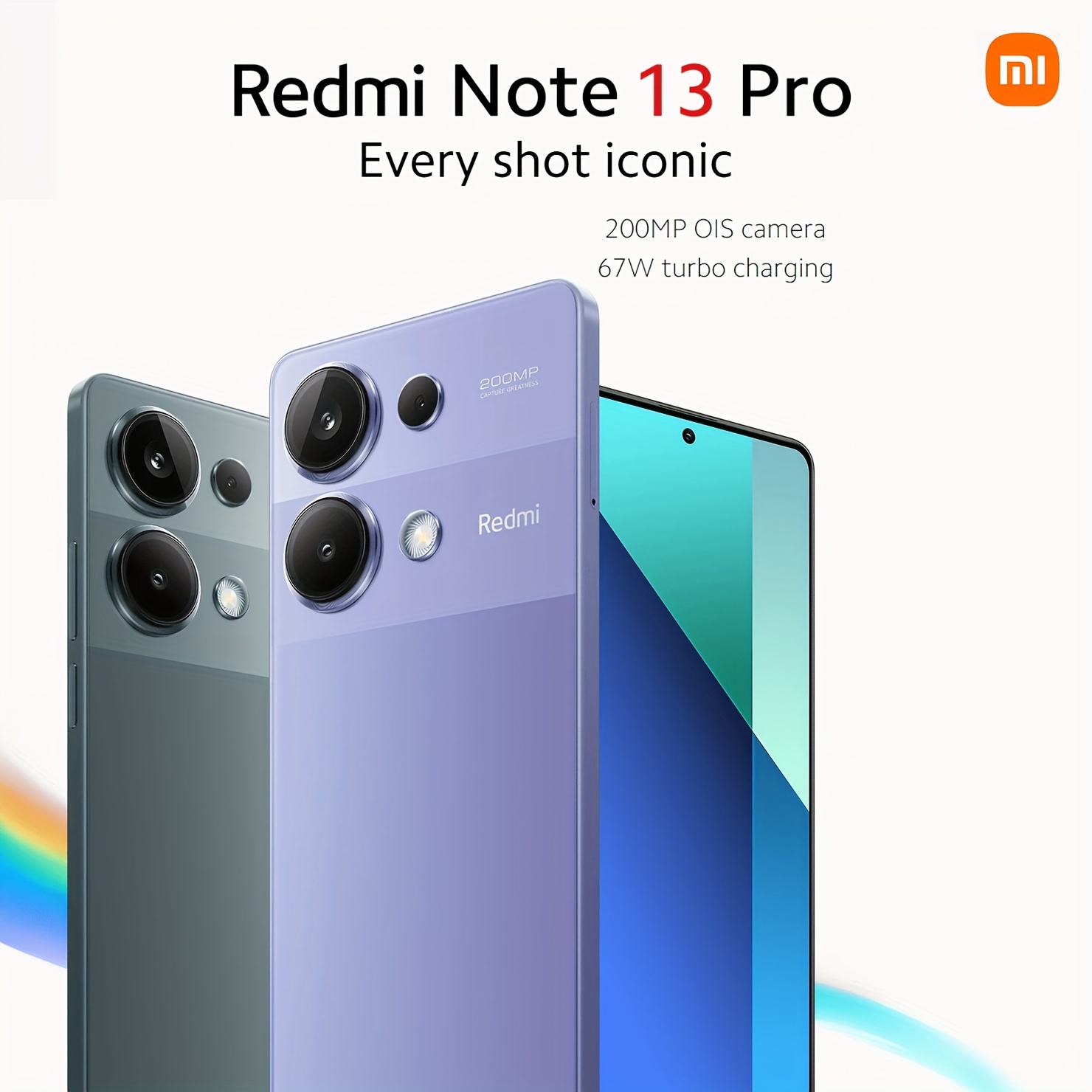 Xiaomi Redmi Note 13 Pro 5G Smartphone 6.67 Snapdragon 7S Gen 2 5100mAh  Battery 67W Fast Charging 200 MP