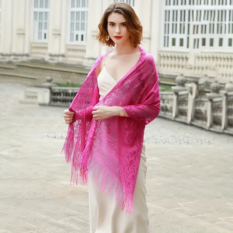 1 2pcs european long fringed thin sheer shawl - Temu Mauritius 1 2pcs european long fringed thin sheer shawl - Temu Mauritius