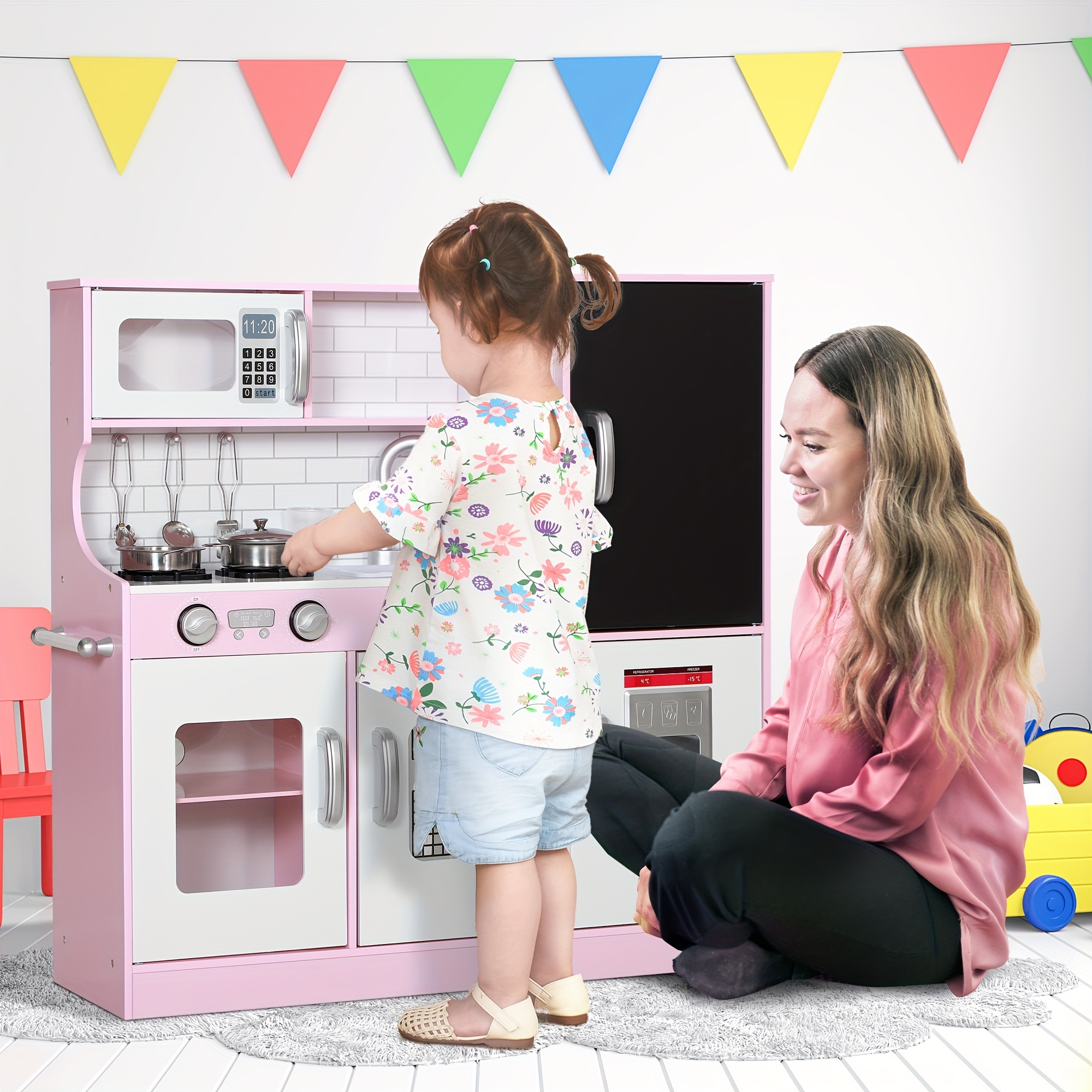 kids play kitchen sold on Temu Canada