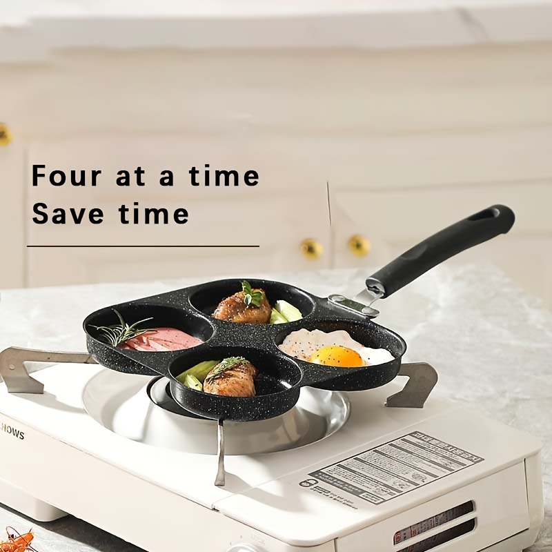 

4-section Cast Iron - Eggs, , Pancakes & Steak | Compatible With Gas & Induction