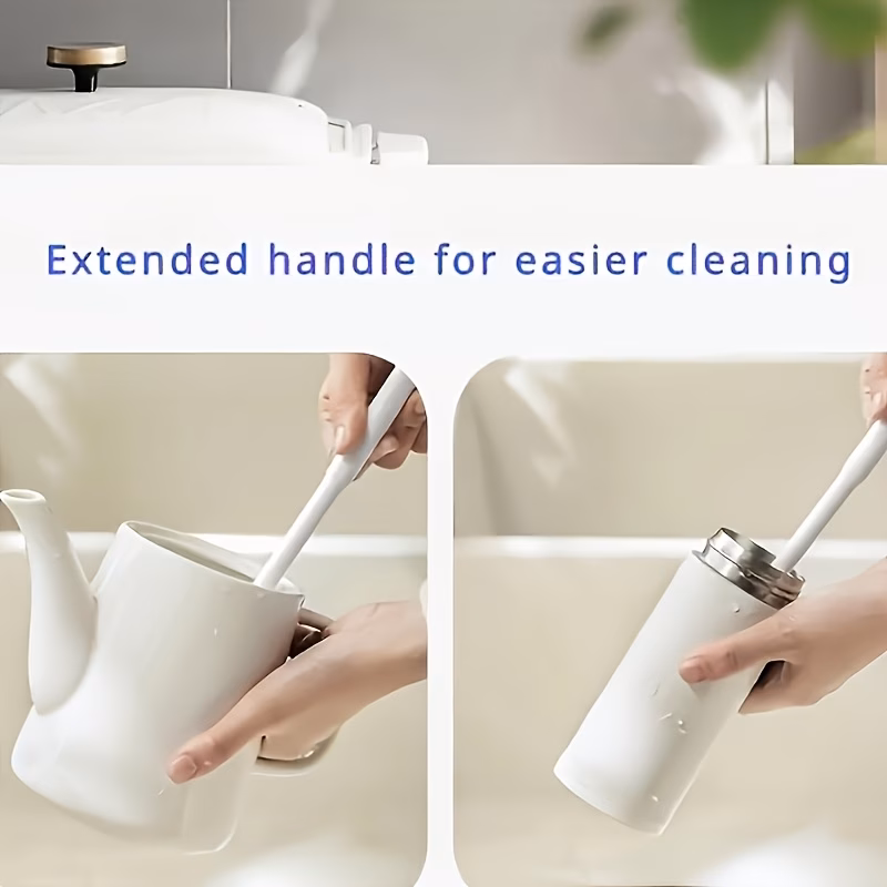 360 rotating silicone bottle brush foldable head flexible silicone material for deep cleaning portable and reusable suitable for kitchenware and beverage cleaning and water bottle cleaning tool use Product details 4