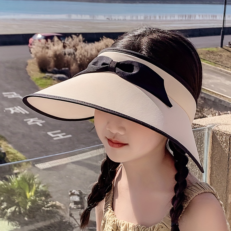 Children's Sun Hat Summer Empty Top Hat Girls Uv Protection - Temu