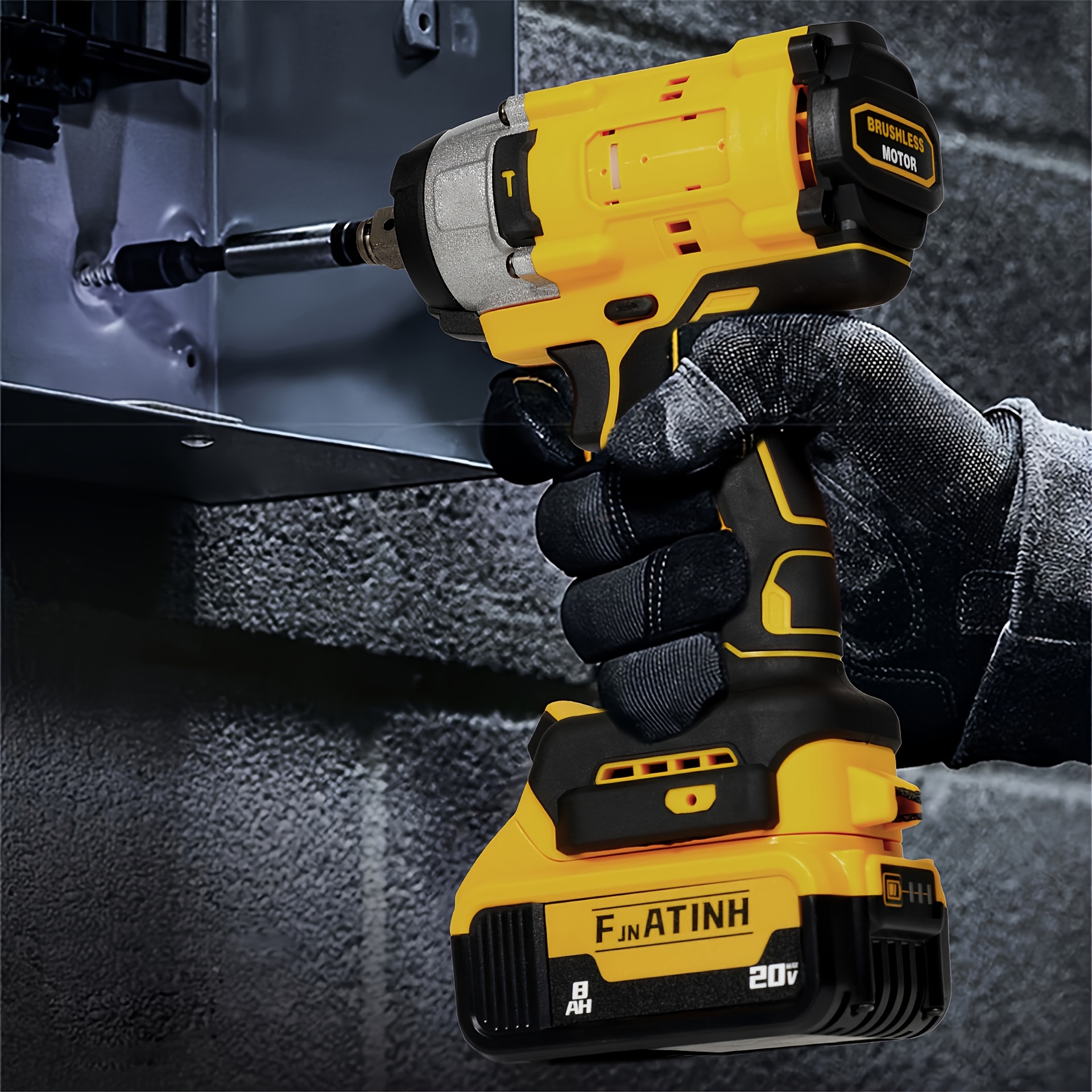 

Impact Wrench High Power Impact (only Tool) 430n.m-3600 Rpm-no Sharp Impact Driver-suitable Dewalt-3 In 1 Impact Wrench-suitable For Automotive And Home Use