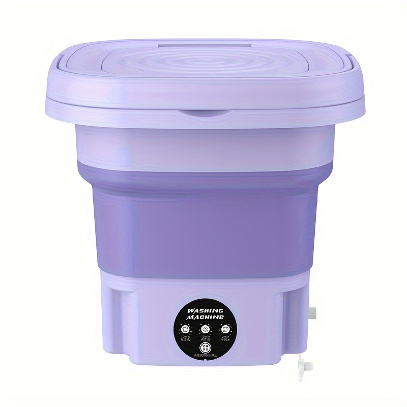 Mini lave-linge, lave-linge pliable, facile à transporter et à utiliser, les sous-vêtements et les chaussettes sont plus sains à laver séparément, bons appareils ménagers, ne prennent pas de pour les voyages daffaires, deux couleurs disponibles, lave-linge 8L détails 14