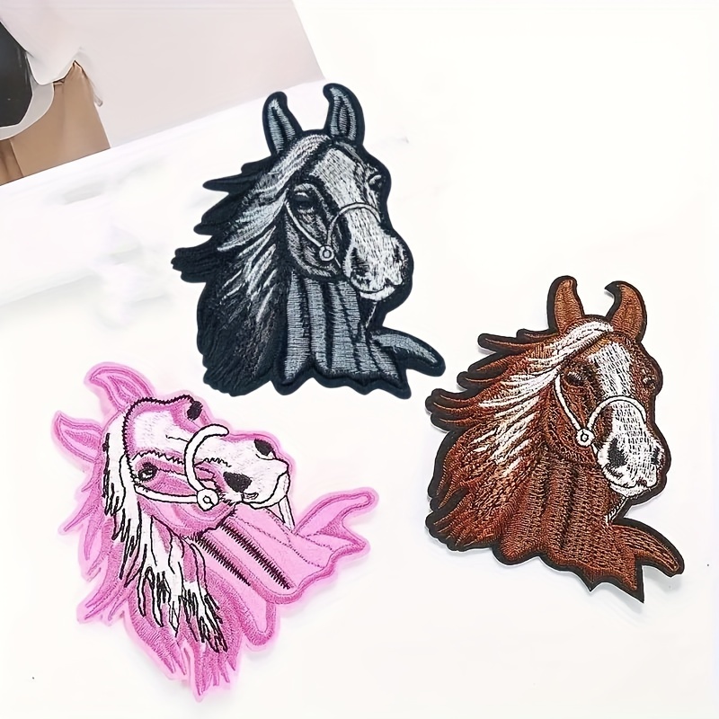 

3pcs Polyester Animal Embroidery Patches, Flower Package Embroidery Badges For Backpacks, Clothes, And Hats - Decorative Stickers For Diy Purse Making
