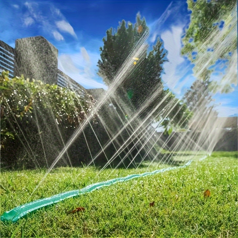 

1 Set, Sprinkler And Soaker Hose, 15m/590 Inch, Ground Soaking Garden Hose, 70% Water Saving Drip Hose Perfect For Garden Beds, Pvc Material, Outdoor Lawn Plant Roof Cooling
