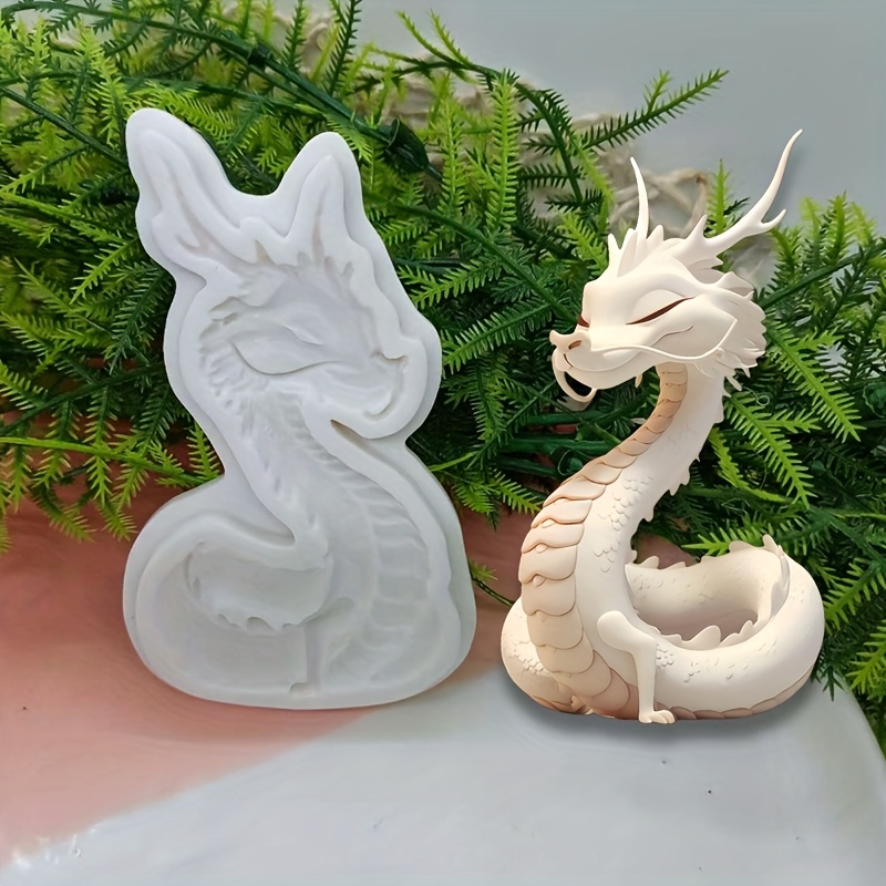 

1pc Silicone Dragon Mold, Flexible Fondant Chocolate Baking Tool, Cake Decoration , Kitchen Baking Accessories