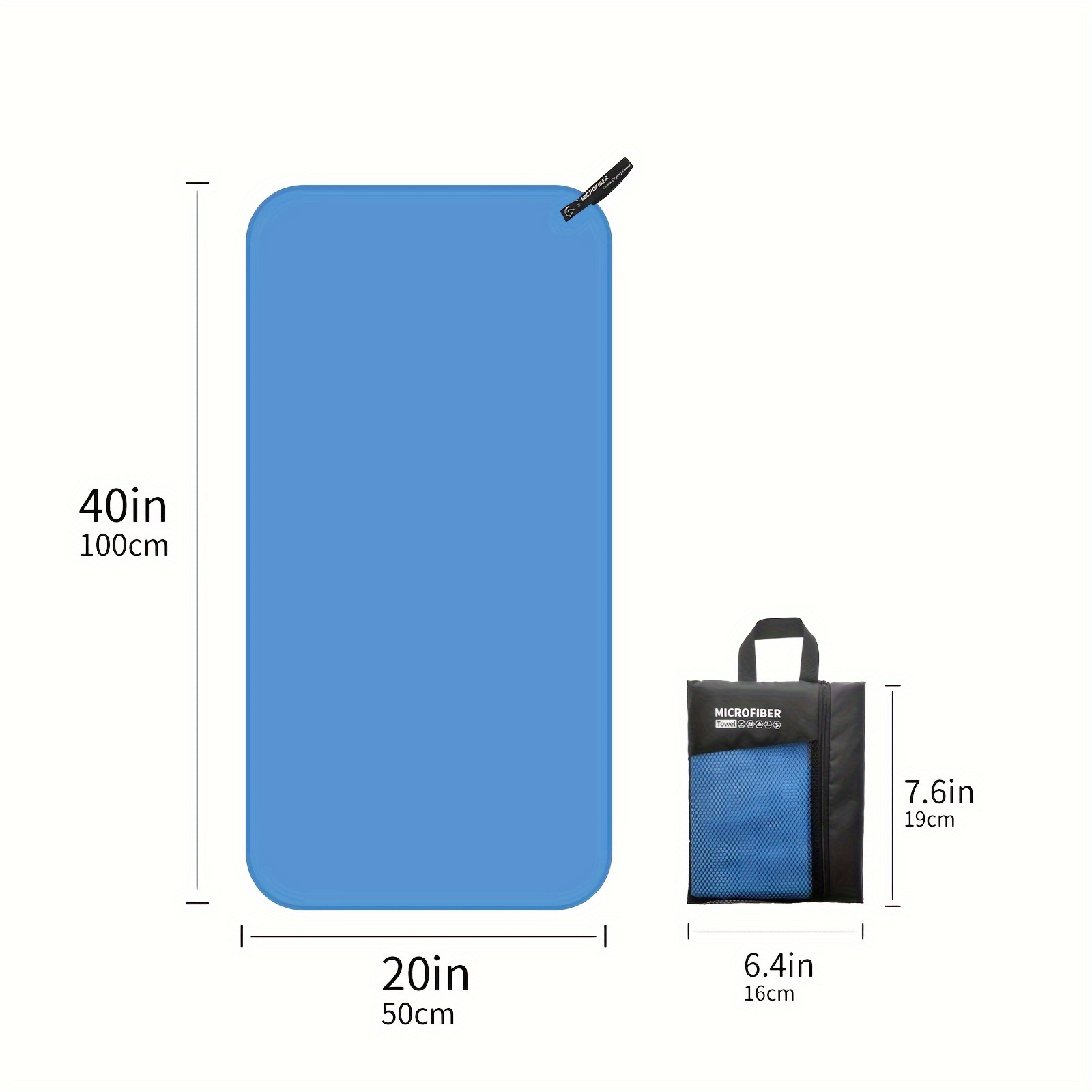 Quick Dry Microfiber Towel for Beach and Swim, Lightweight