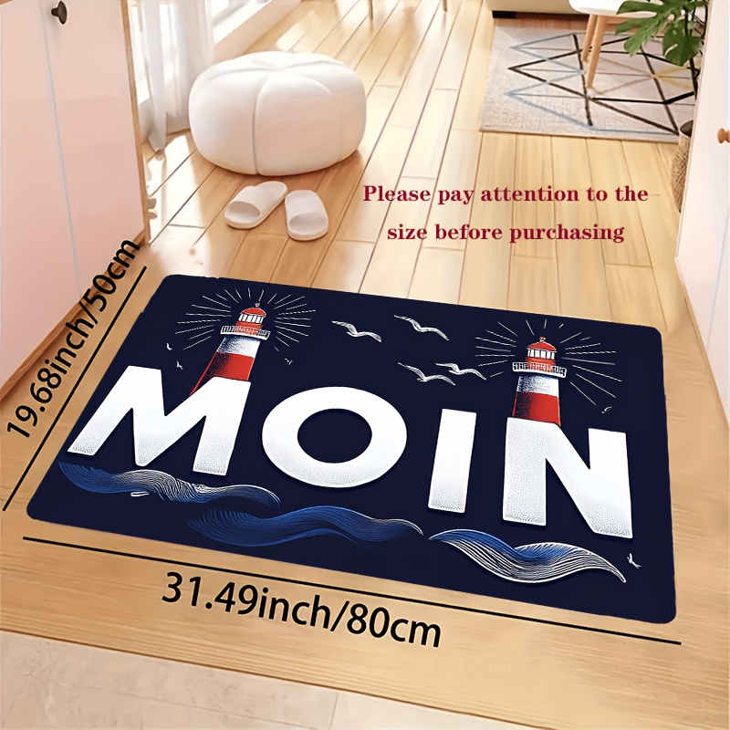 1pc Christmas, Halloween Carpet – Soft Absorbent Anti-slip Washable Quick-dry Durable Rug For Entryway Hallway Living Room Bedroom