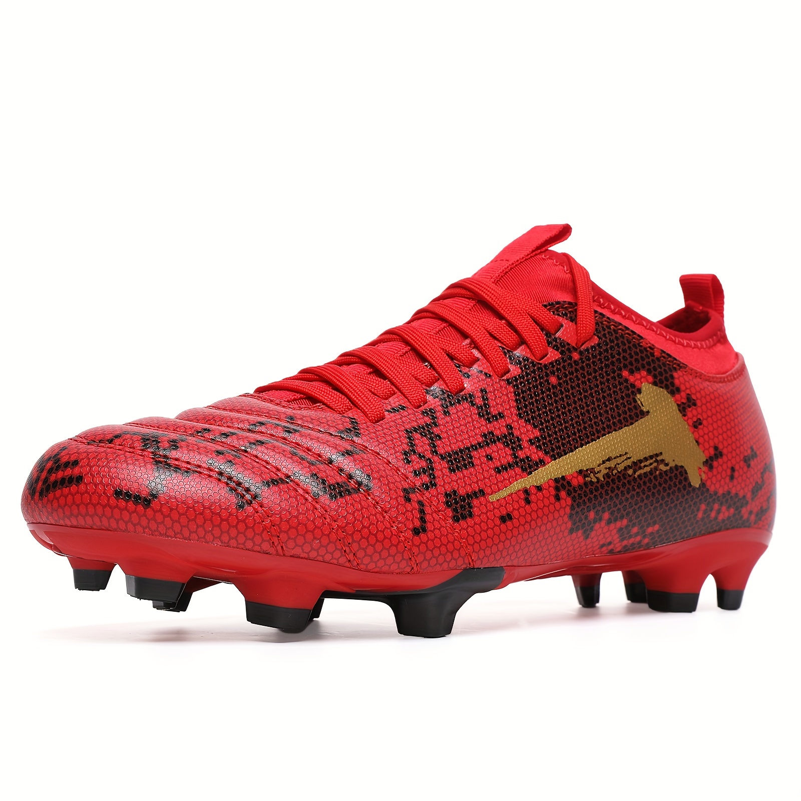 

Soccer Cleats For Mens Womens Soccer Shoes Red Fg Football Boots Youth Training Shoes Outdoor