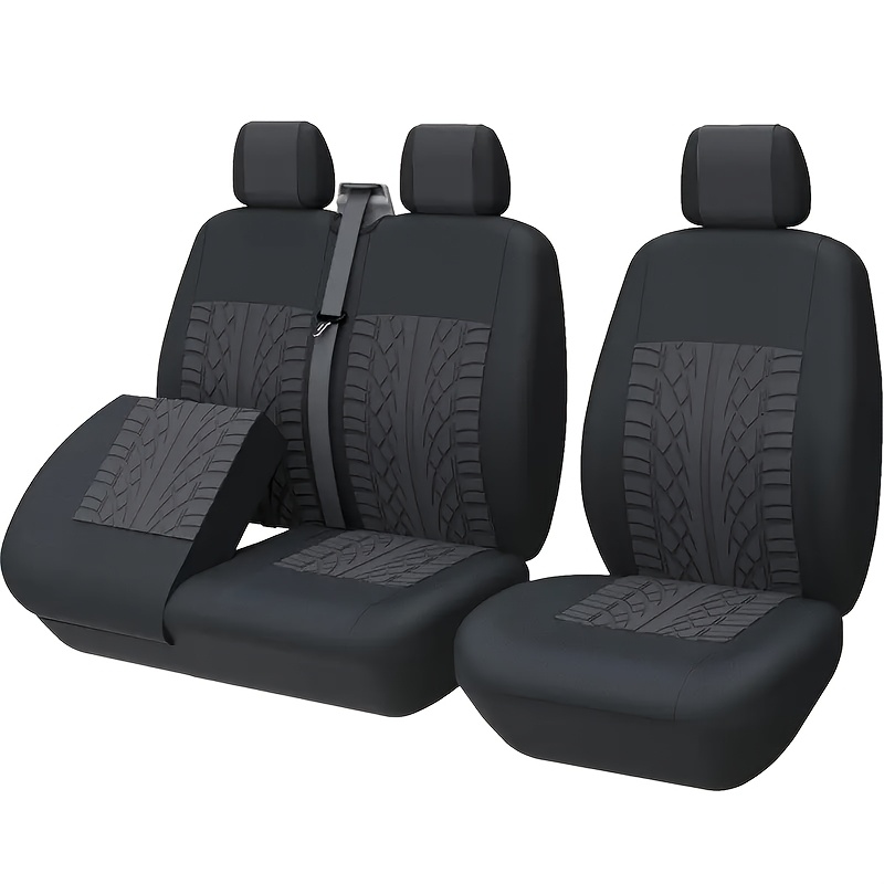 TEMU Fit Most Trucks Lorry Front Seat Covers Single Double Car Seat Covers For Single Driver And Double Passenger Seat 2+1 Seat Covers