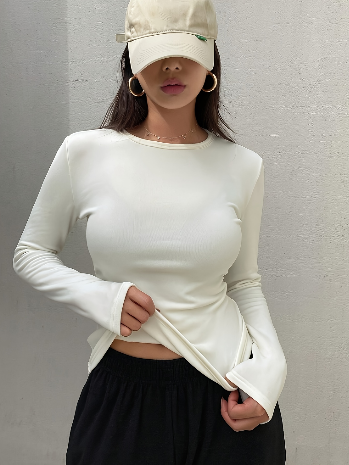 womens autumn and winter plus velvet warm underwear