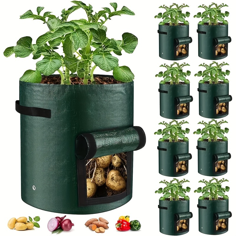 

8pcs 7/10 Gallon & - Pe , / For Potatoes, Tomatoes, , &