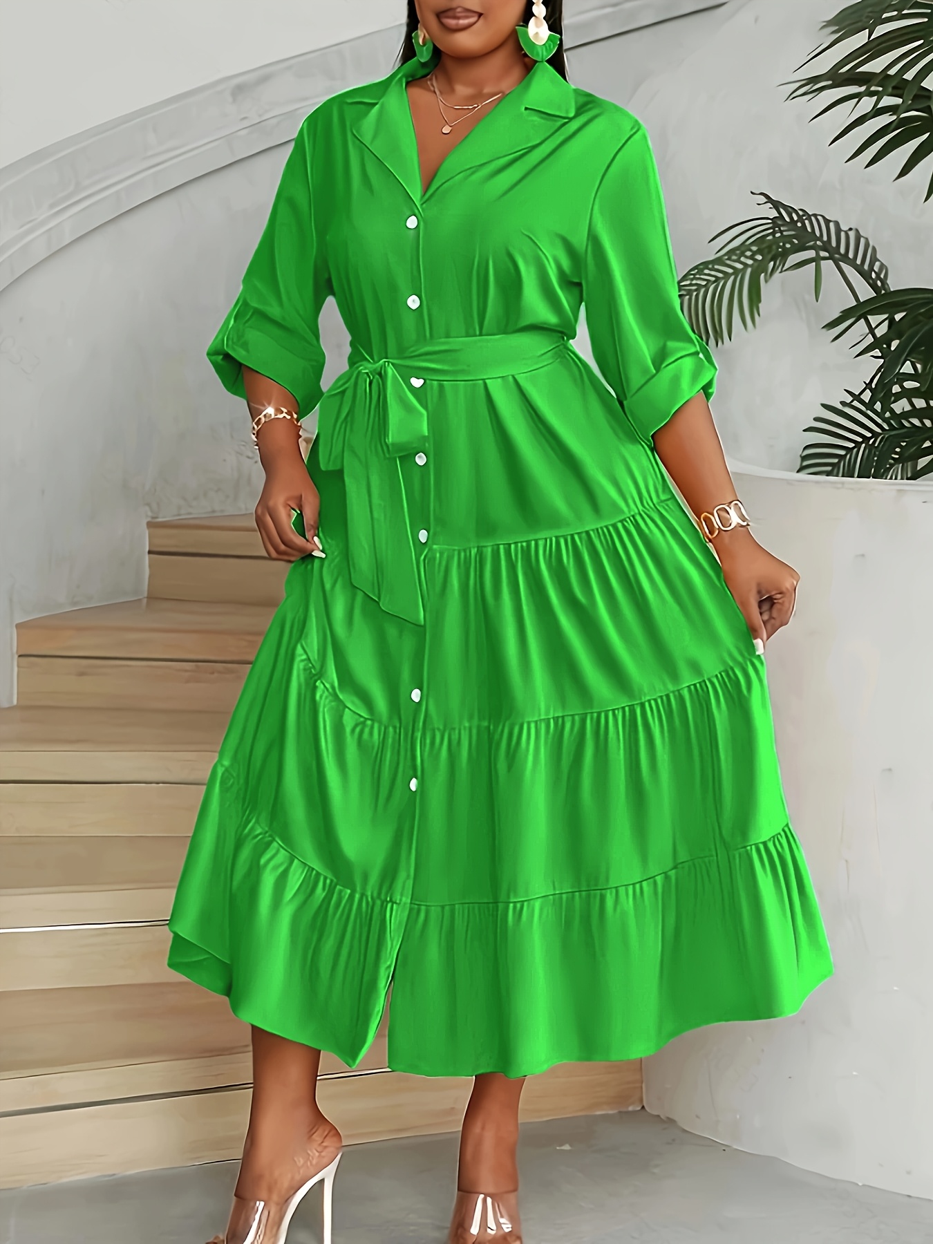 Plus Size - Plus Size - DXK Plus Size Dress