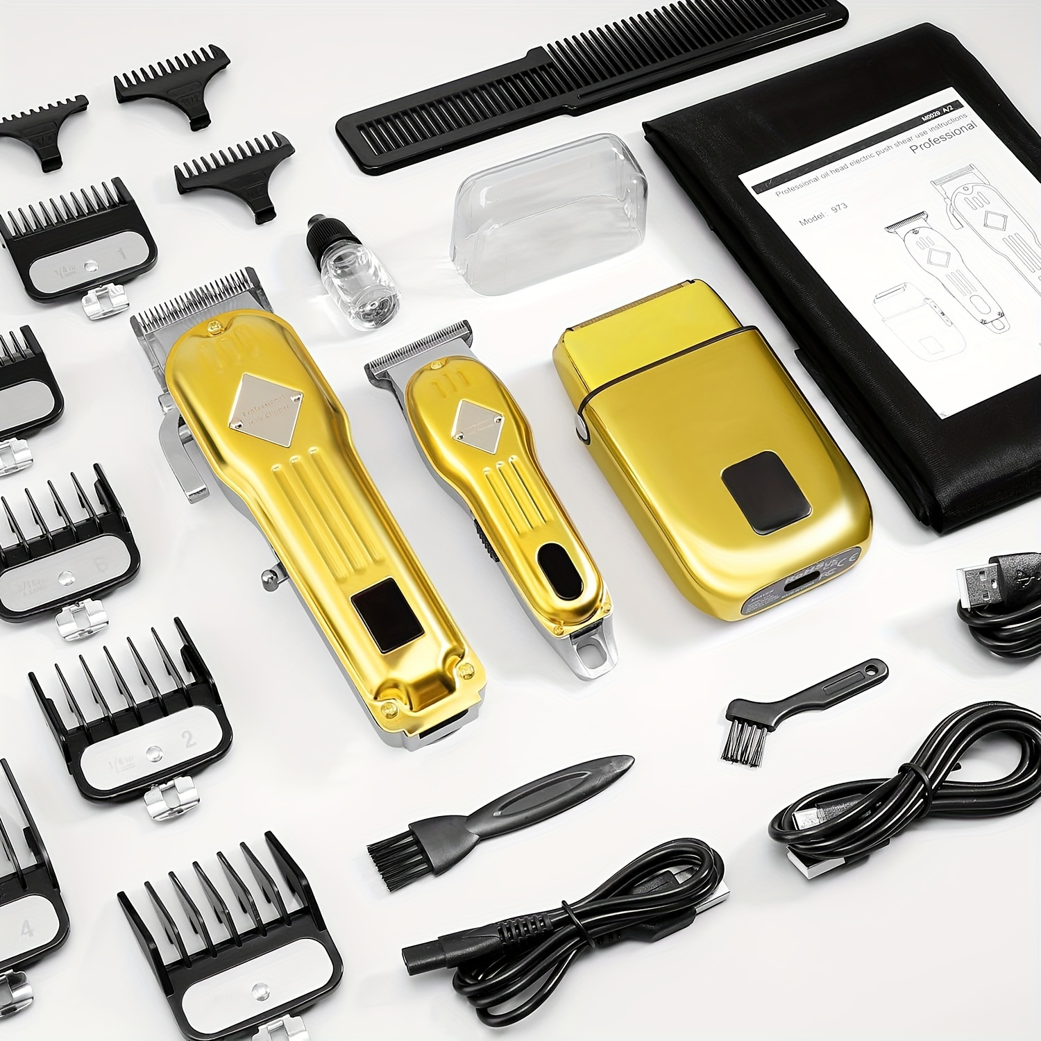 

Suttik Professional Hair Clippers Rechargeable Hair Clippers For Men - Ultra-precise 0 Gapped T-blade Trimmer, Advanced Foil Shavers, Long-lasting Battery - Professional Hair Cutting Kit