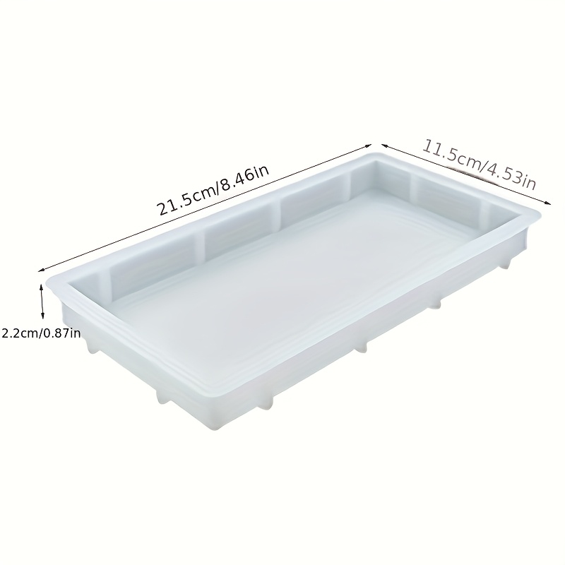 TEMU Moule rectangulaire en silicone pour ornement en résine