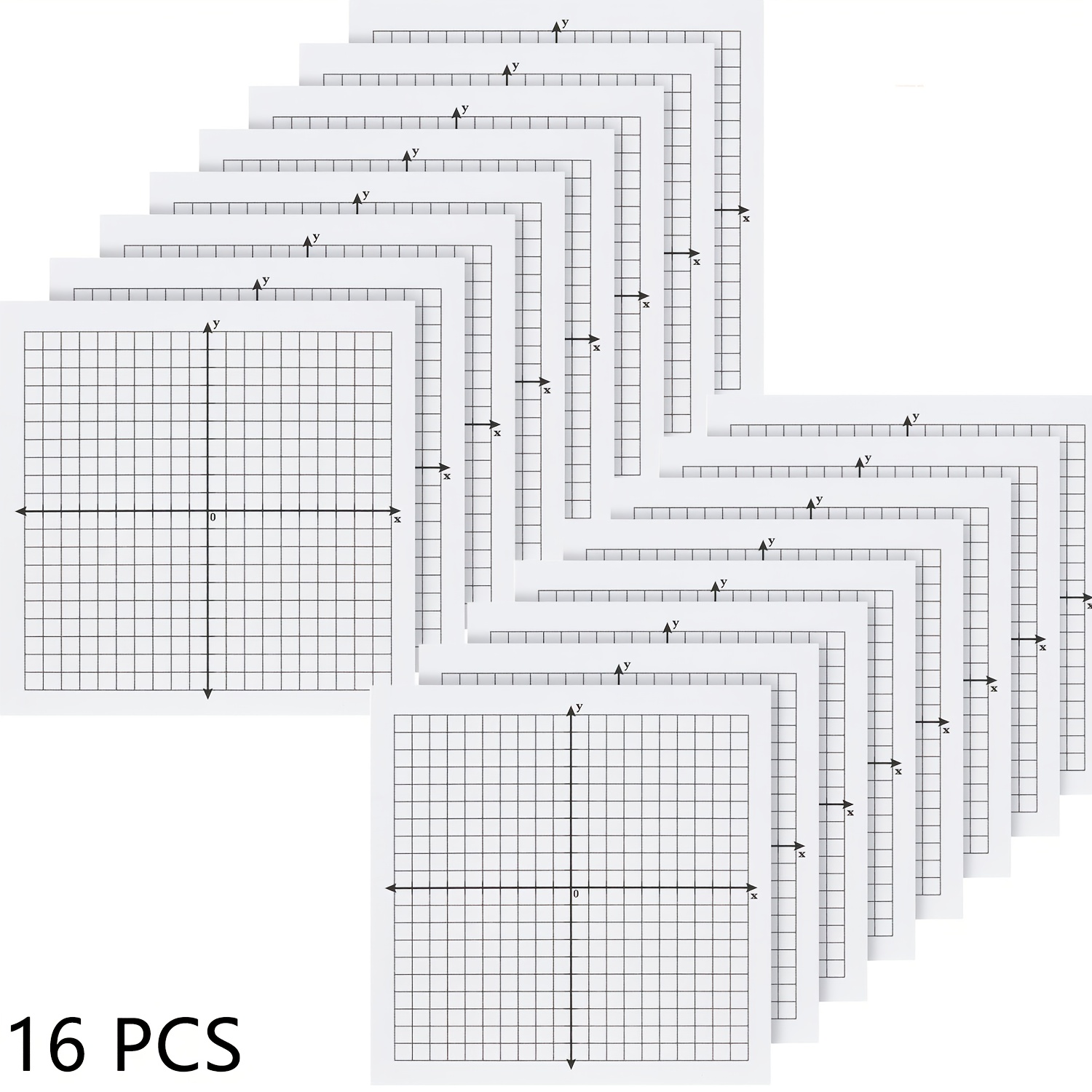 TEMU Sticky Notes, 8 Pads, 3x3 Inch, Paper Sticky Notes, Grid Sticky Notes, Plane Sticky Notes For Office School Math Supplies
