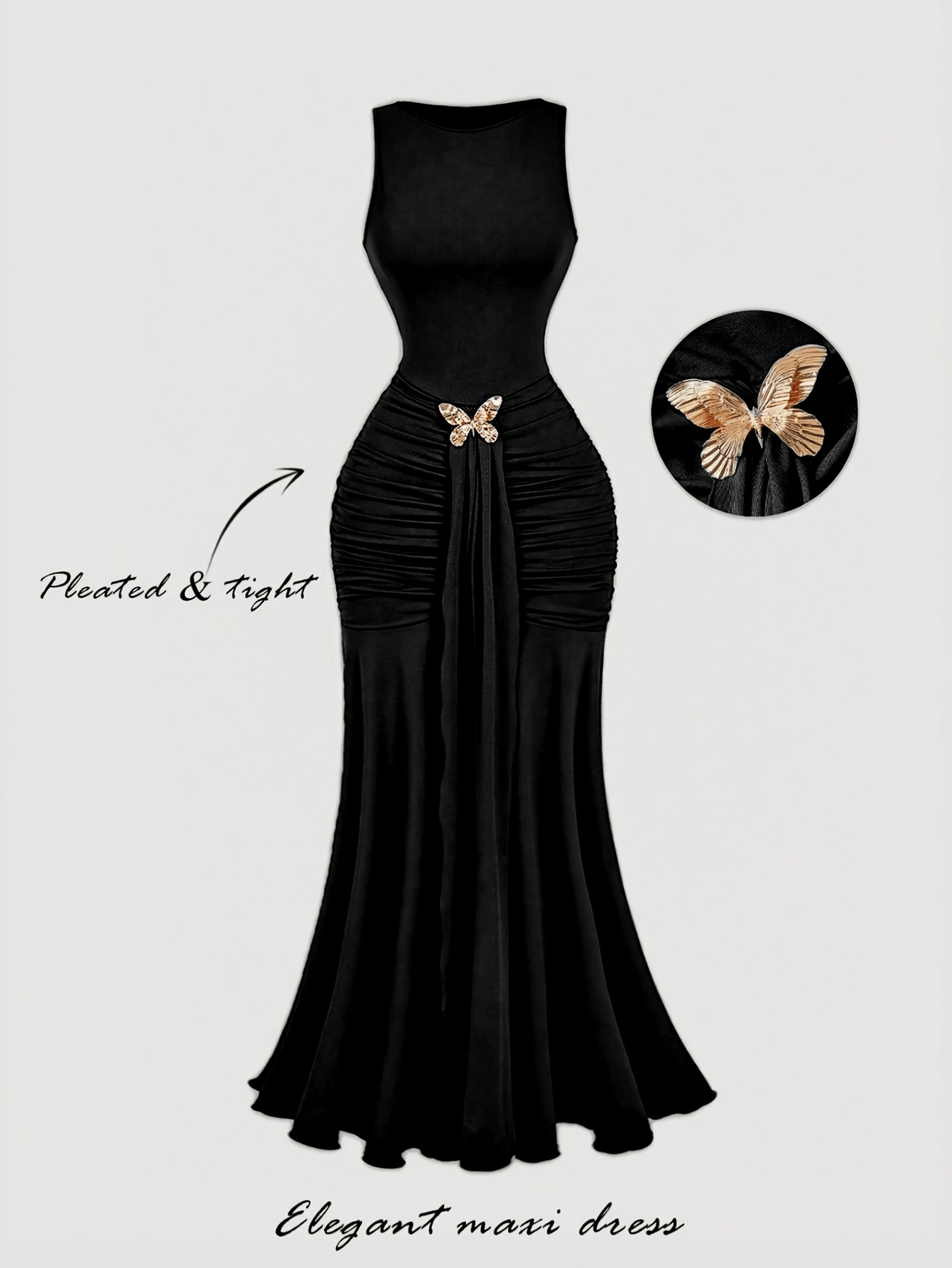 black formal dresses sold on Temu United States