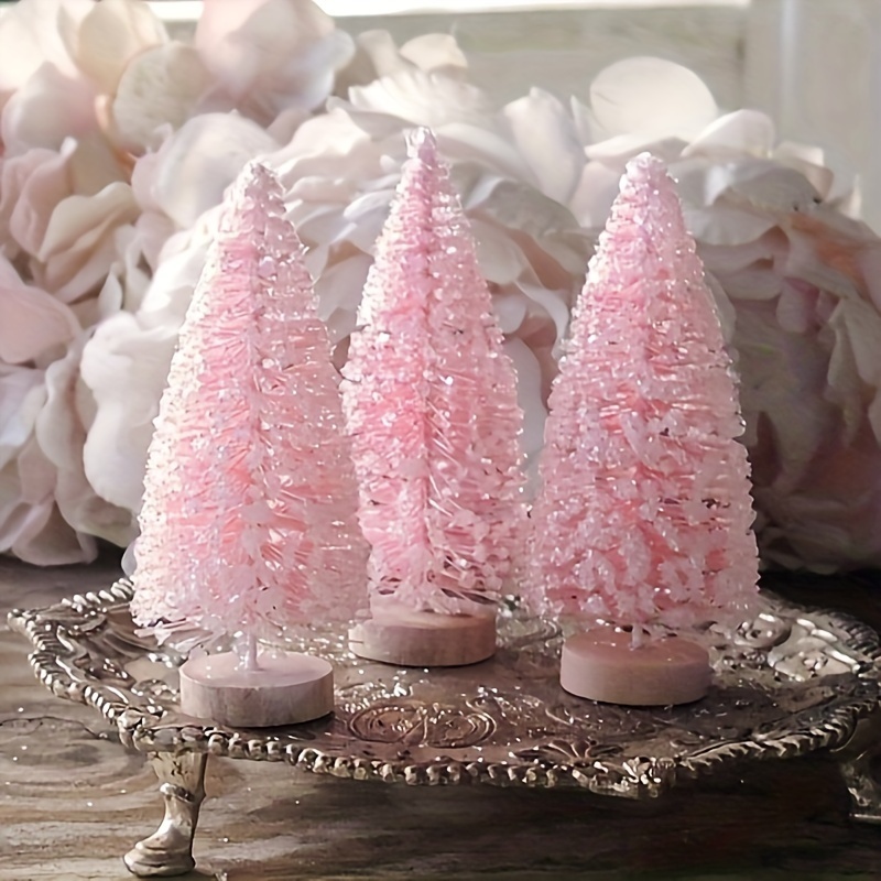 

1pc Mini Christmas Tree Tabletop Decor, Pvc, Battery-free, Holiday Party Supplies, No