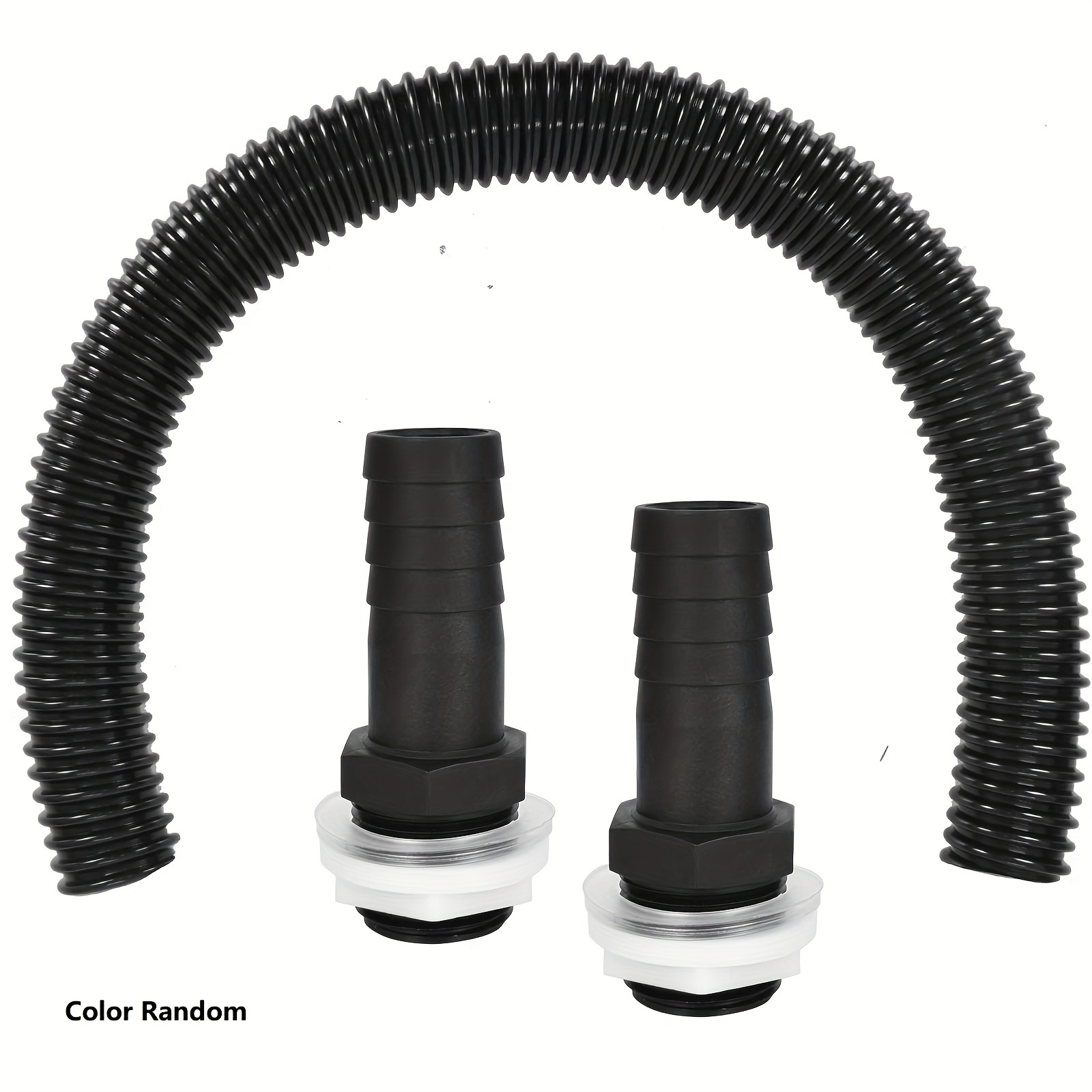 

1set Connection Set For Rain Gazebos With 25 Mm/ 0.98inch Connection Pipe And 2 Pipe Pipes With Lock Nut For Downpipe, Rainwater Collector