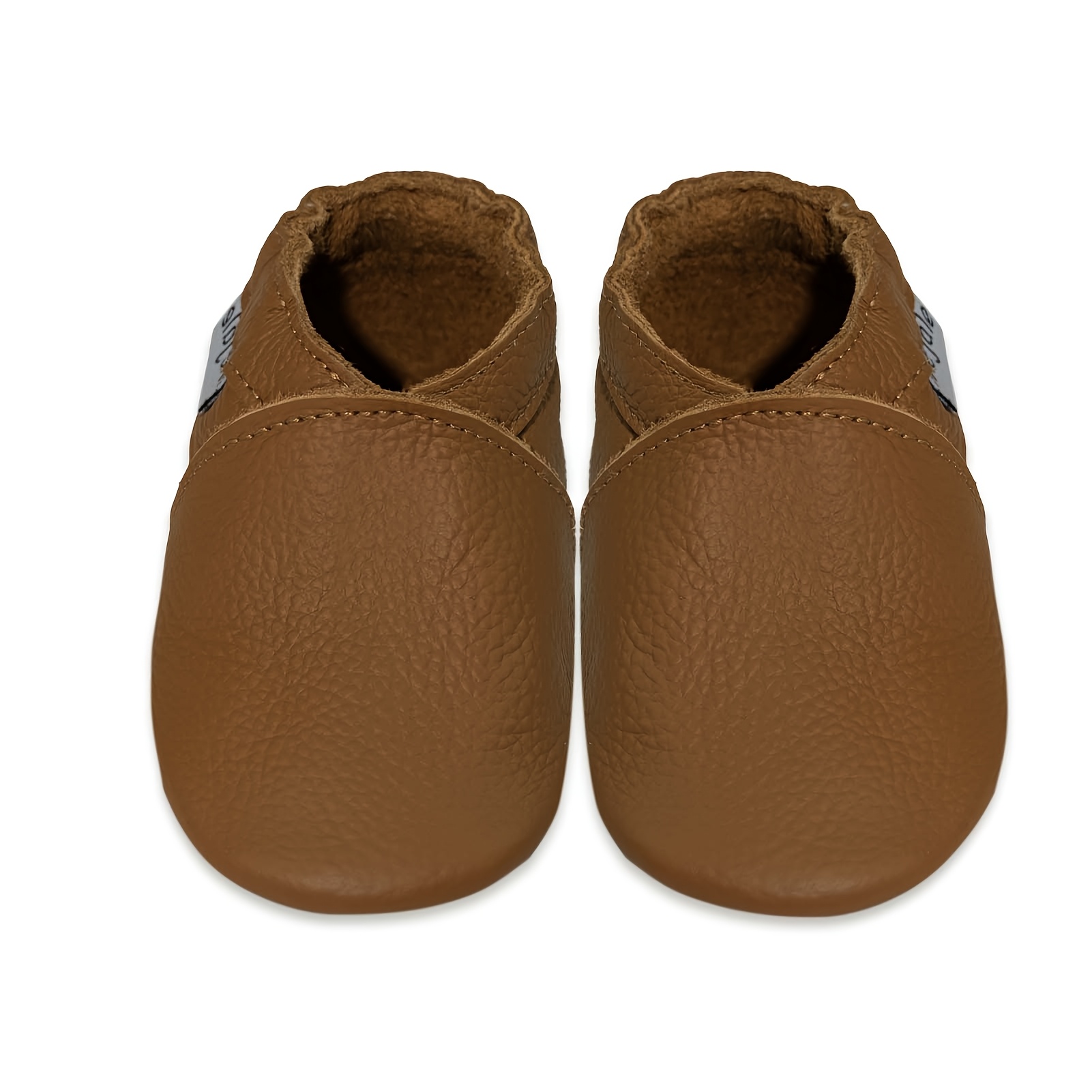 Image of Soft Genuine Leather Baby Shoes Moccasins Boys Girls Toddler Slippers First Walking Crawling Crib Shoes Boots